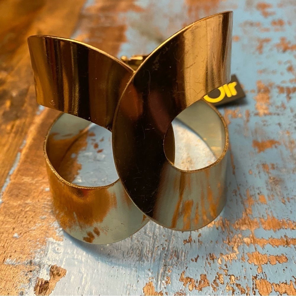 nOir Gold Cuff Bracelet